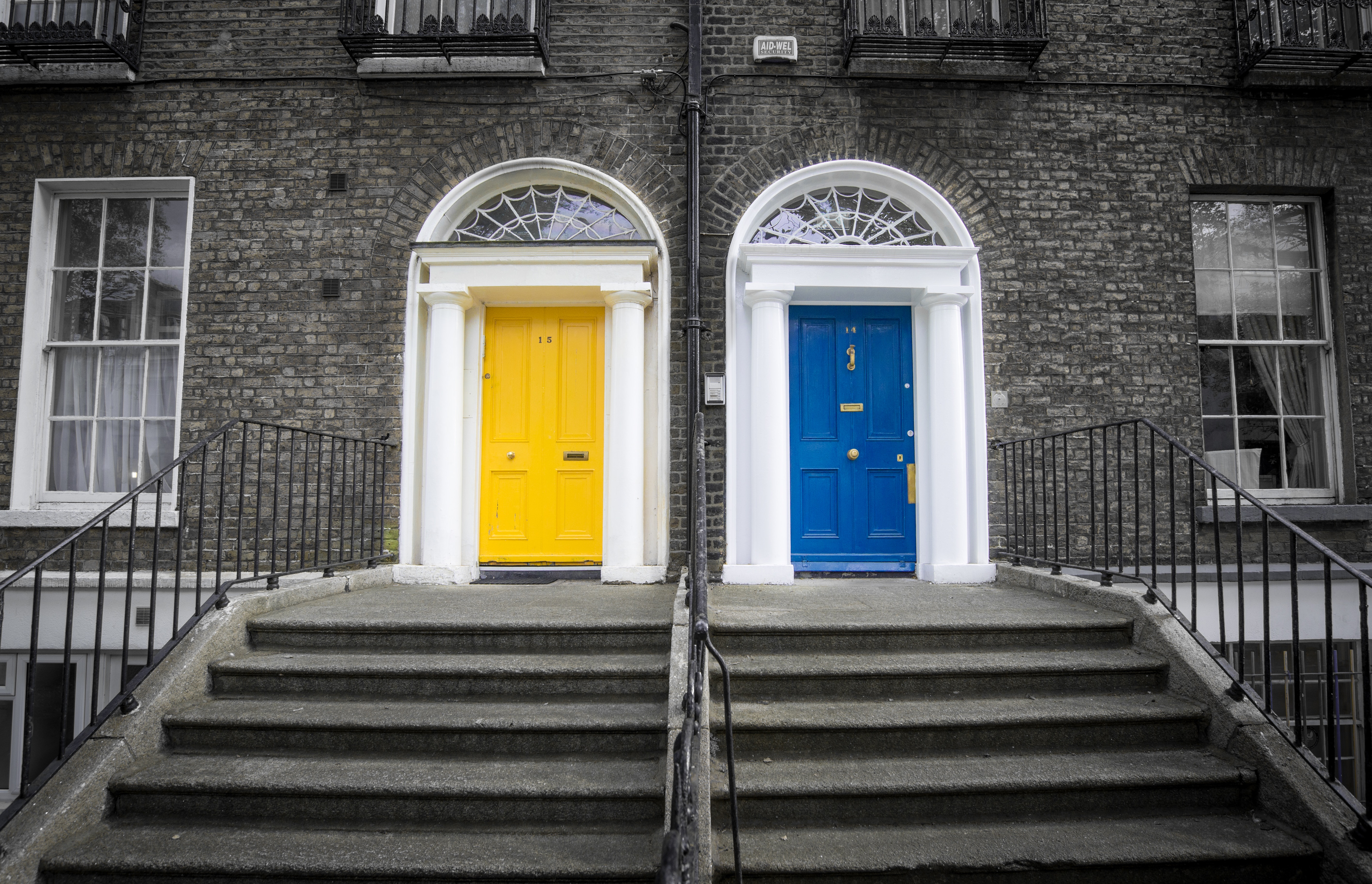 Front door sales kick plate