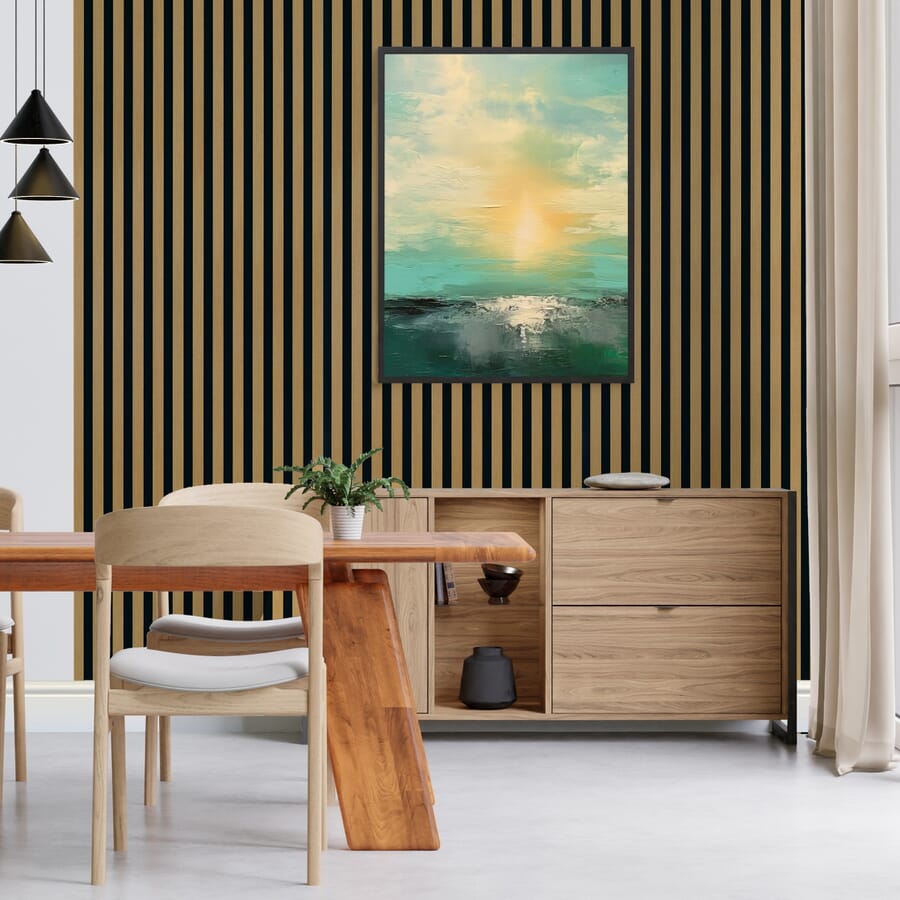 Oak Laminate Acoustic Wall Panelling by JB Kind