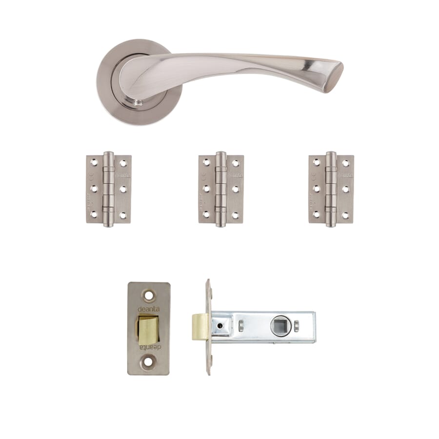 Fortuna Satin Nickel Handle Pack
