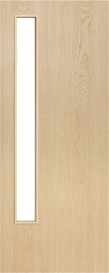 Architectural Ash 13 Frosted Glazed – Prefinished Fire Door Blank